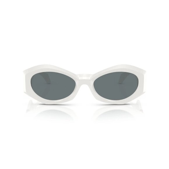 NWT VERSACE SUNGLASSES WOMEN WHITE GRAY EYEWEAR VERSACE